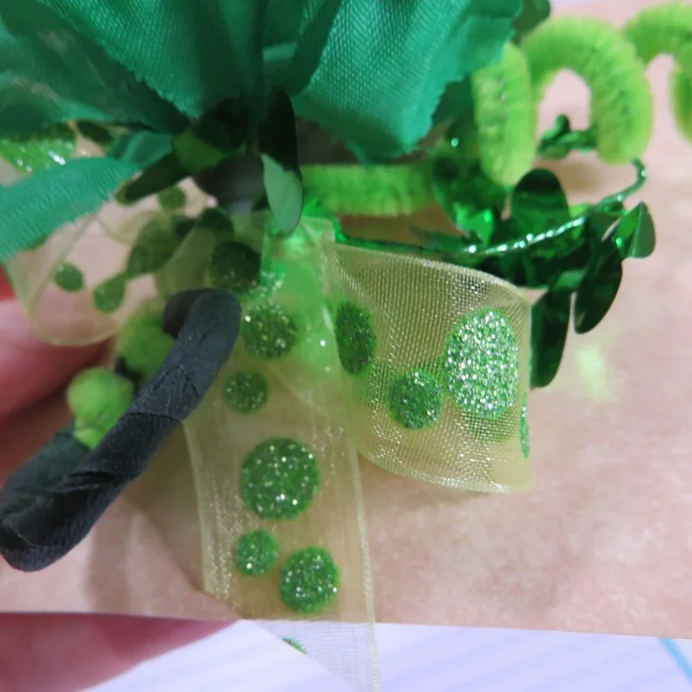 (2) Green Carnation boutonnieres faux flowers
